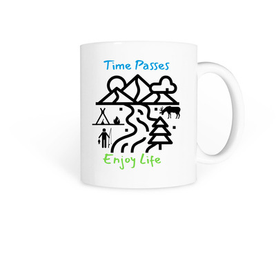 Enjoy Life 2, a White Coffee Mug
