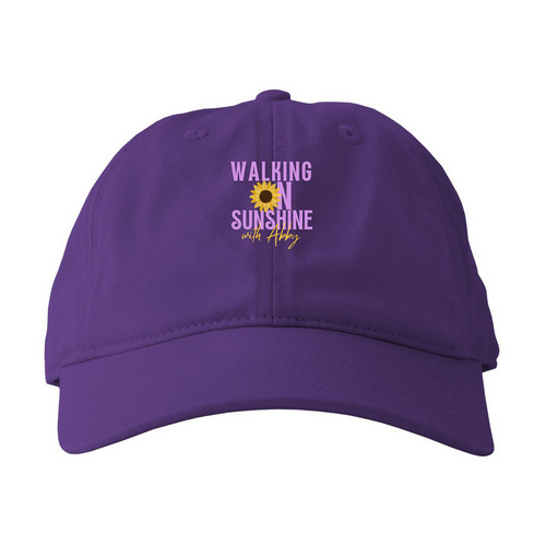 Abby's Sunshine Club Hats, a Beetroot Printed Eco Baseball Cap