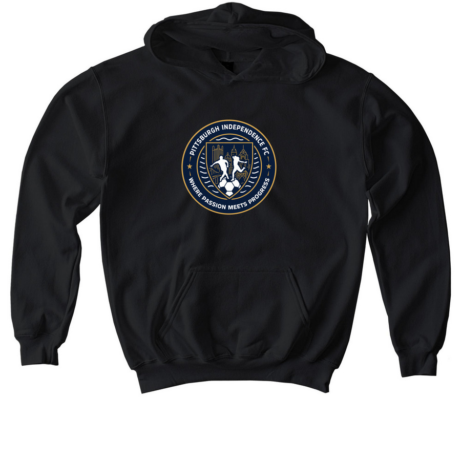 2025-2026 PIFC 2014B Black-BLACK SWEATSHIRT, a Black Softstyle Youth Pullover Hoodie
