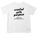 Toddler - Created with Purpose (English), a White Toddler Tee (back-view)