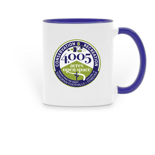 Conservation & Recreation, a Dark Blue Two-Tone Ceramic Mug