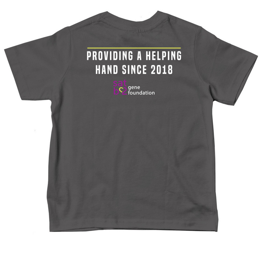 Toddler SATB2 Awareness Day Swag, a Charcoal Toddler Tee (back-view)