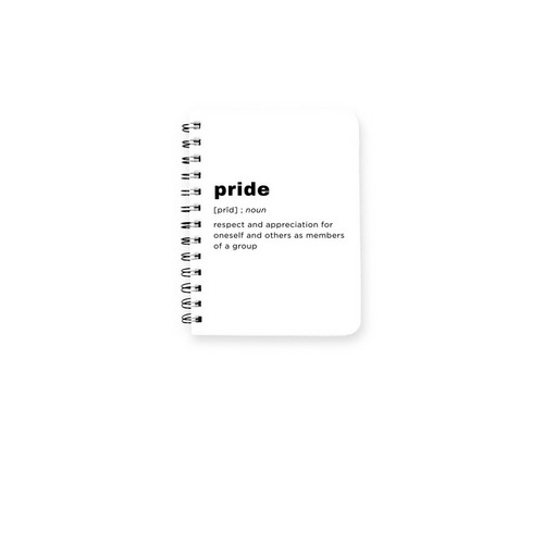 Pride Notebook, a White Spiral Notebook