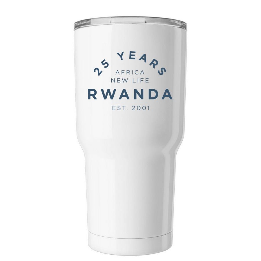 25 Year Anniversary 30oz Tumbler, a White Insulated Tumbler