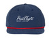 PostFlight Beer Light Hat Collection, a Navy/ Red Printed Umpqua Snapback Cap