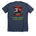 BKMA 30th Anniversary, a Heather Navy Premium Unisex Tee (back-view)