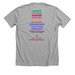 Adopt. Foster. Donate. Volunteer. Educate., a Athletic Heather Premium Unisex Tee (back-view)