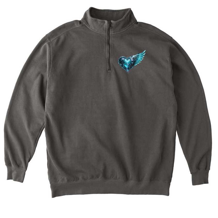 Officially Charles Lindstrom Music, a Pepper Comfort Colors Quarter Zip Pullover