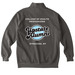 Retro CHP Alumni Gear, a Pepper Comfort Colors Quarter Zip Pullover (back-view)