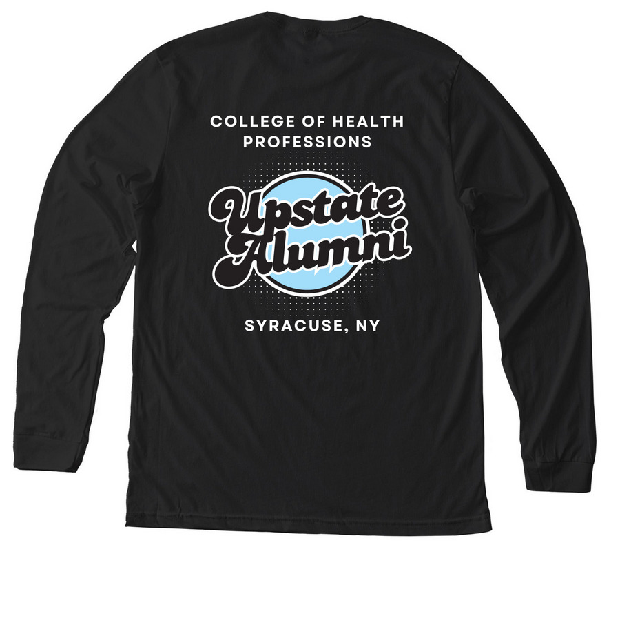 Retro CHP Alumni Gear, a Solid Black Blend Premium Long Sleeve Tee (back-view)