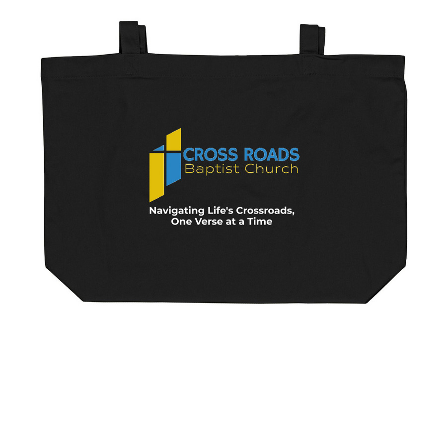 CRBC Tote Bag, a Black Large Organic Cotton Tote Bag