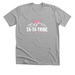 The Ta-Ta Tribe: Wear the Fight, a Athletic Heather Premium Unisex Tee