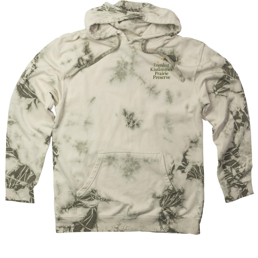 Friend of KPP - Long Sleeves, a Olive Tie Dyed Pullover Hoodie