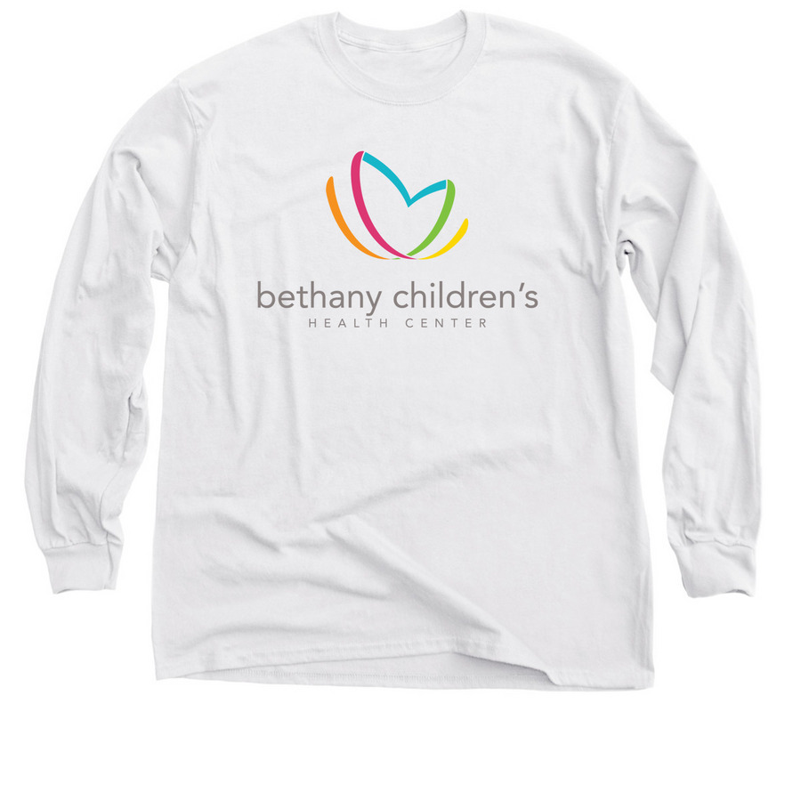Bethany Children's Logo Classic - White, a White Classic Long Sleeve Tee