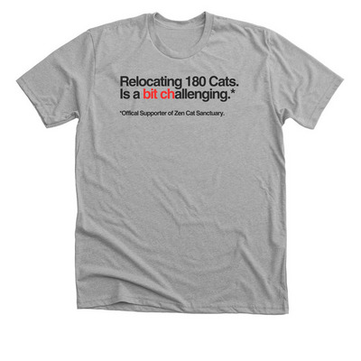 Save Zen Cat Sanctuary! 180 Lives Need You, a Athletic Heather Premium Unisex Tee