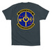 OCP Authorized Morale Shirt, a Dark Grey Premium Cotton Tee (back-view)