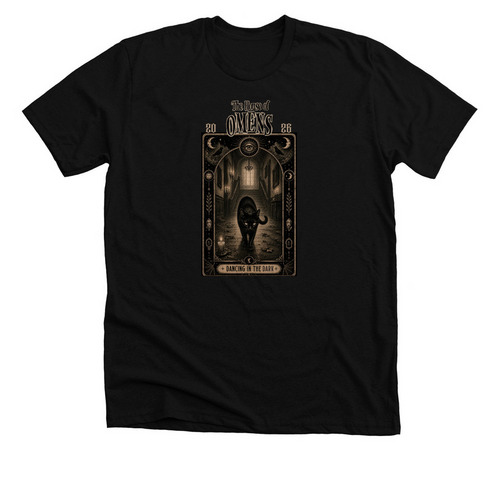 The Black Cat: The House of Omens, a Solid Black Blend Premium Unisex Tee