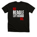 NO BEAGLE LEFT BEHIND, a Black Heather Premium Unisex Tee