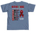 #CHOATESTRONG (For All Family & Friends), a Blue Jean Comfort Colors Unisex Tee (back-view)