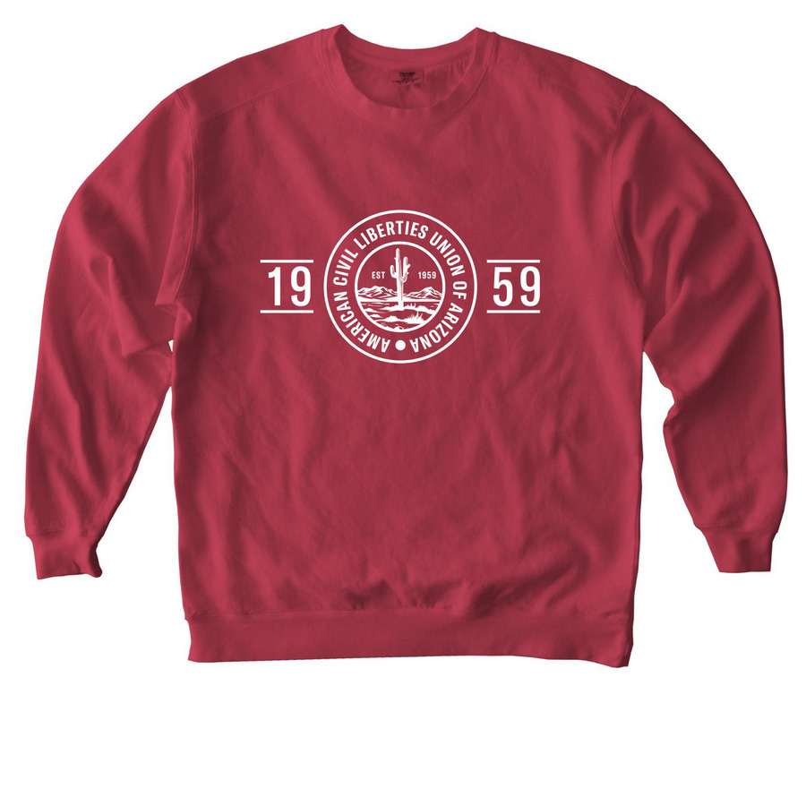 Est. 1959 Sweatshirt, a Crimson Comfort Colors Crewneck Sweatshirt