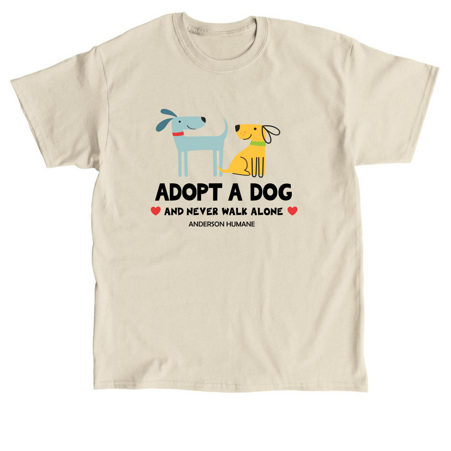 Never Walk Alone, a Sand Classic Unisex Tee