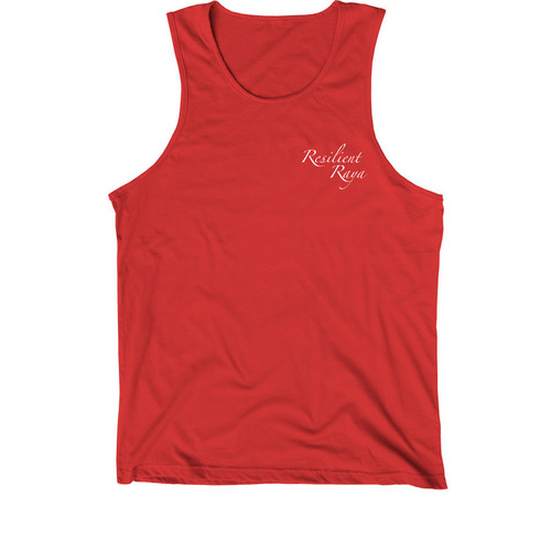 Resilient Raya B/G, a Red Premium Cotton Tank