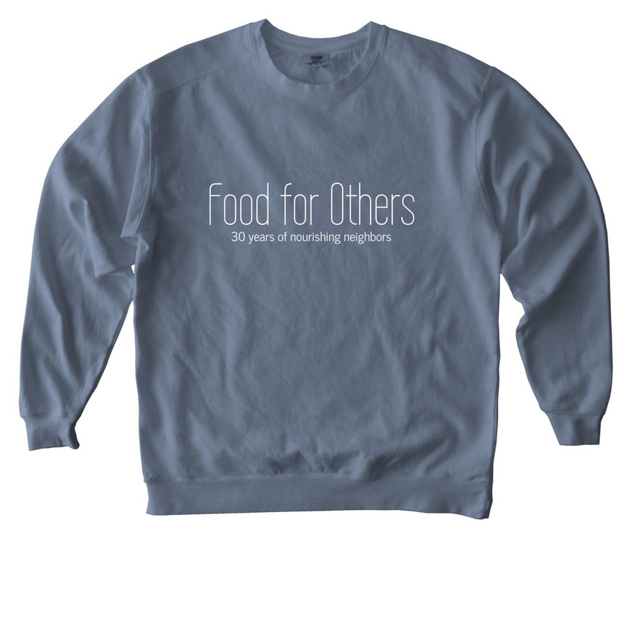 30th Anniversary Crewneck, a Blue Jean Comfort Colors Crewneck Sweatshirt