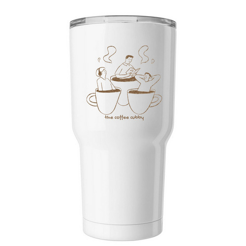 Original Logo - 30oz. Tumbler, a White Insulated Tumbler
