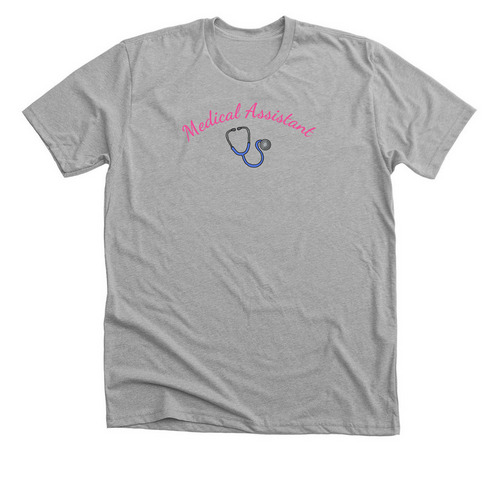 Medical Assistant Shirt, a Athletic Heather Premium Unisex Tee