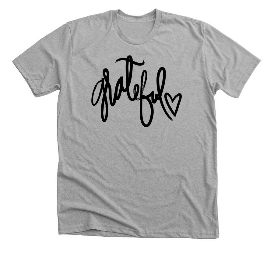 Grateful, a Athletic Heather Premium Unisex Tee
