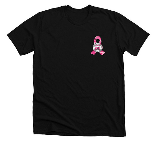 County Comm Breast Cancer Awareness-BlankBack, a Solid Black Blend Premium Unisex Tee