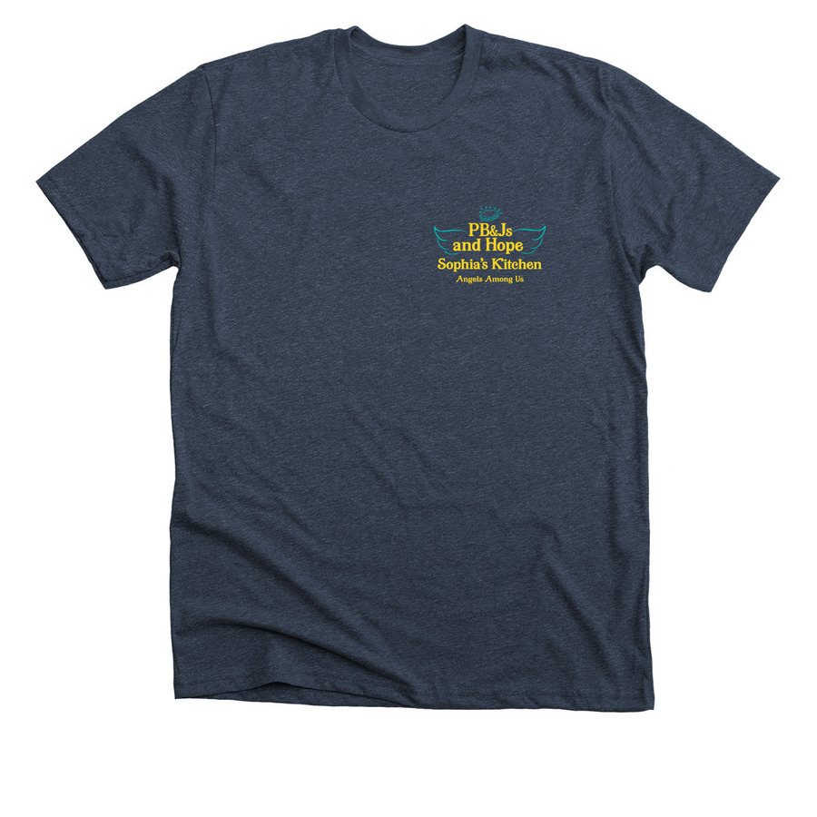 Sophia's Kitchen, a Heather Midnight Navy Premium Unisex Tee