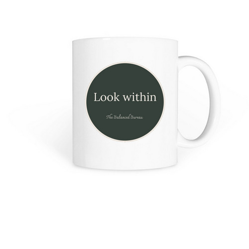 Morning Mantra, a White Coffee Mug