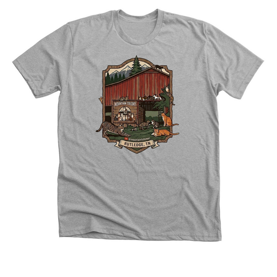 Mountain Colony merchandise&nbsp;, a Athletic Heather Premium Unisex Tee