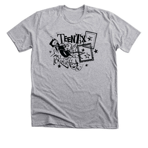 TeenTix Punk v2, a Athletic Heather Premium Unisex Tee