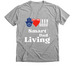 Eye Heart Piano Smart Dad Living Emoji Logo, a Athletic Heather Premium V-Neck Tee