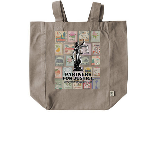 Totes for Justice, a Pumice Recycled Cotton Tote Bag