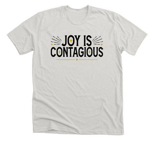 Joy Out Loud, a Heather Cement Premium Unisex Tee