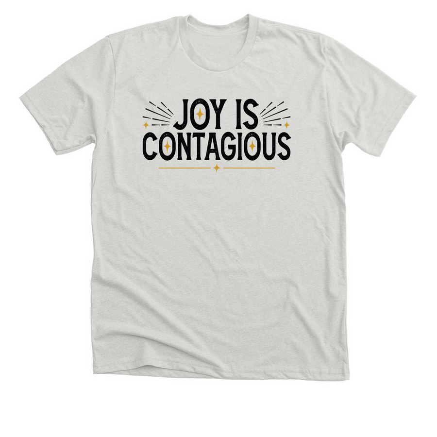 Joy Out Loud, a Heather Cement Premium Unisex Tee