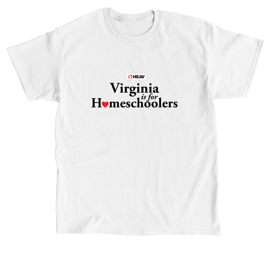 Virginia Is for Homeschoolers, a White Classic Unisex Tee