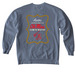 Ole Miss Club of Boston x Loretta's - Blue, a Blue Jean Comfort Colors Crewneck Sweatshirt (back-view)