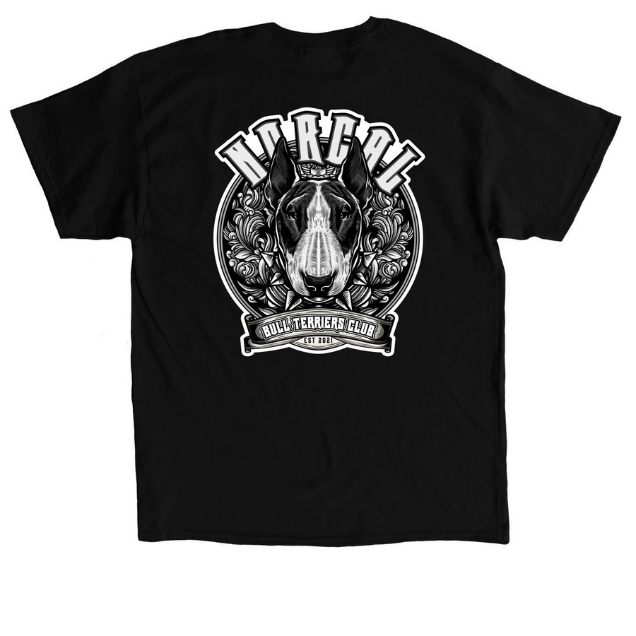 Nor Cal Bull Terriers Club, a Black Classic Unisex Tee (back-view)