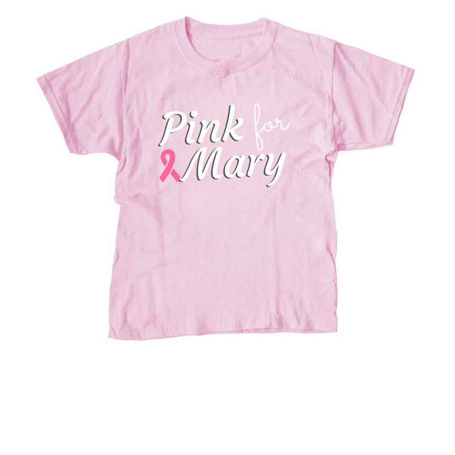 Mary, a Light Pink Youth Unisex Tee