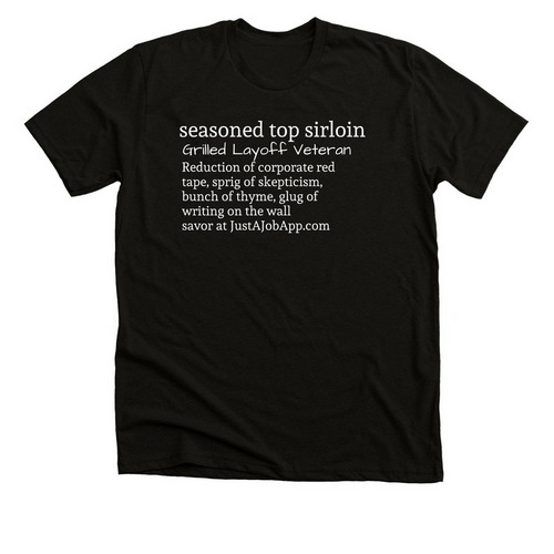 Seasoned Top Sirloin, a Black Heather Premium Unisex Tee