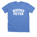 Where's Peter Fan Club Merch, a Heather Columbia Blue Premium Unisex Tee