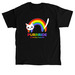 Purrride Rainbow Cat - PRIDE (Dark), a Black Classic Unisex Tee