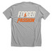 Forged Through Passion Tee, a Athletic Heather Premium Unisex Tee (back-view)