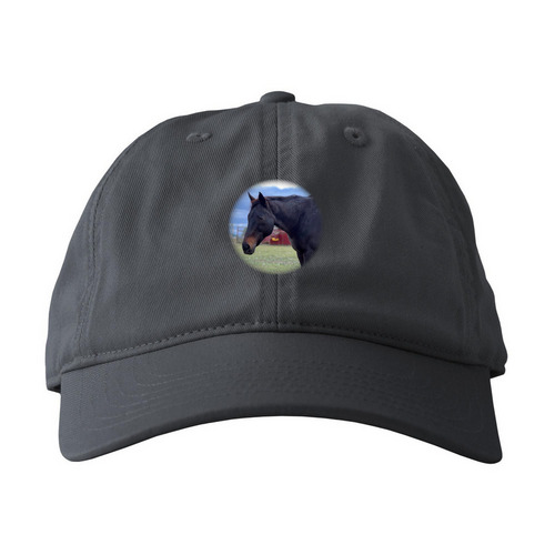 Alice Hat, a Charcoal Printed Eco Baseball Cap