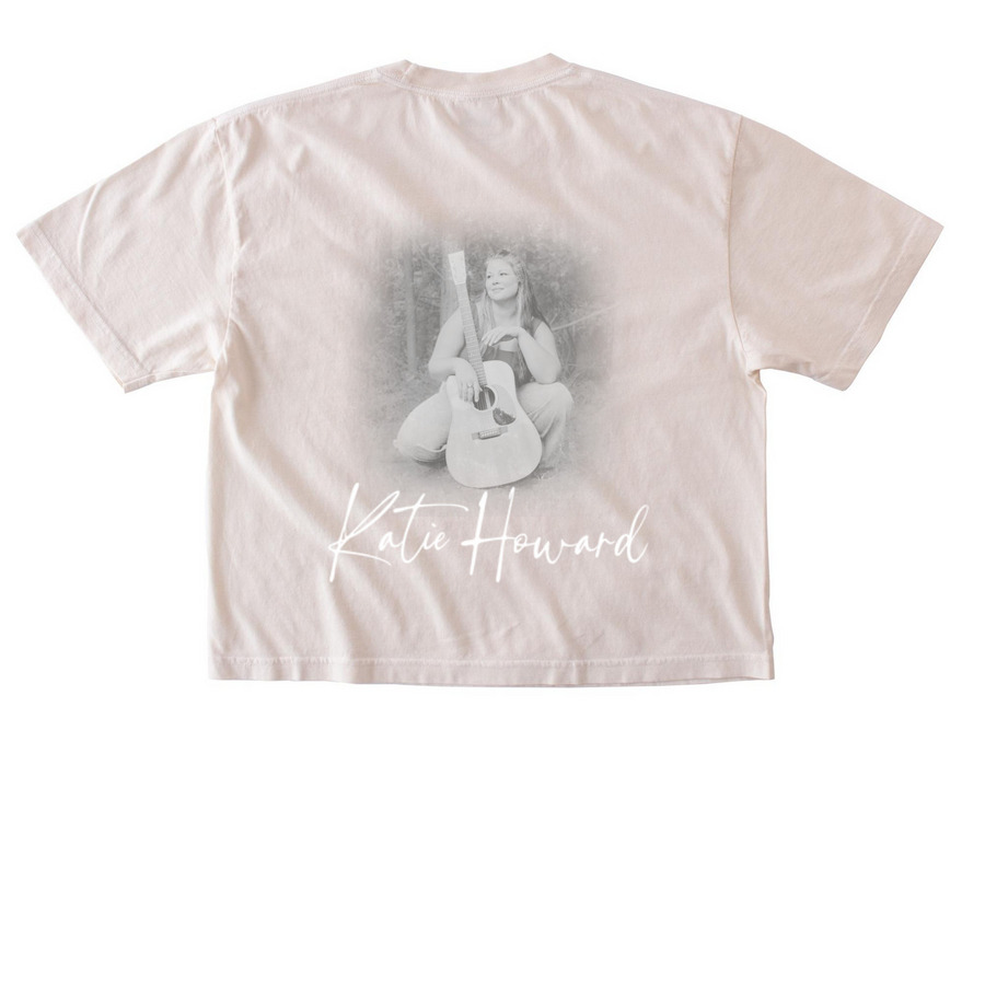 Katie Howard T-Shirt White, a Ivory Comfort Colors Boxy Tee (back-view)