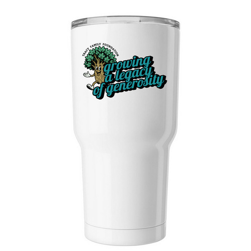 TFF Mascot Tumbler, a White Insulated Tumbler